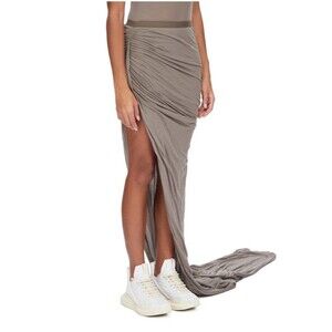 RICK OWENS SS25 HOLLYWOOD RUNWAY EDFU SKIRT IN DUST Size 38 / US 6